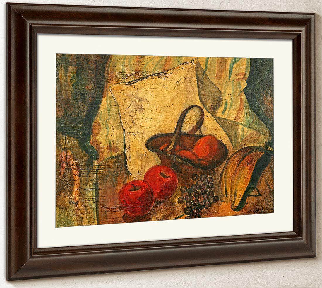 Still Life Of Fruit In A Basket By Alfred Henry Maurer Fine Art Print
