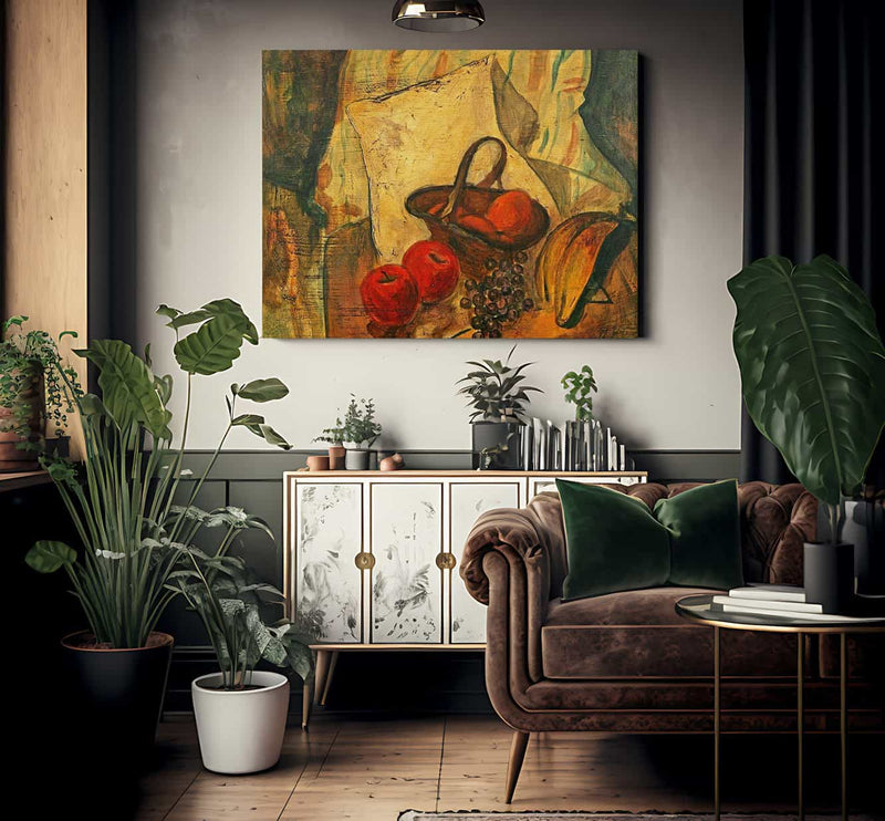 Still Life Of Fruit In A Basket By Alfred Henry Maurer Fine Art Print