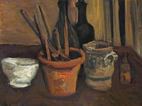 Still Life Of Paintbrushes In A Flowerpot By Vincent Van Gogh Fine Art Print