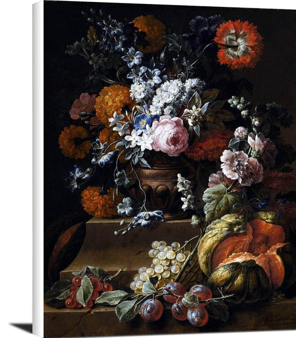 Still Life Various Flowers In A Vase Painting Gaspar Verbruggen Canvas Art Fine Art Print