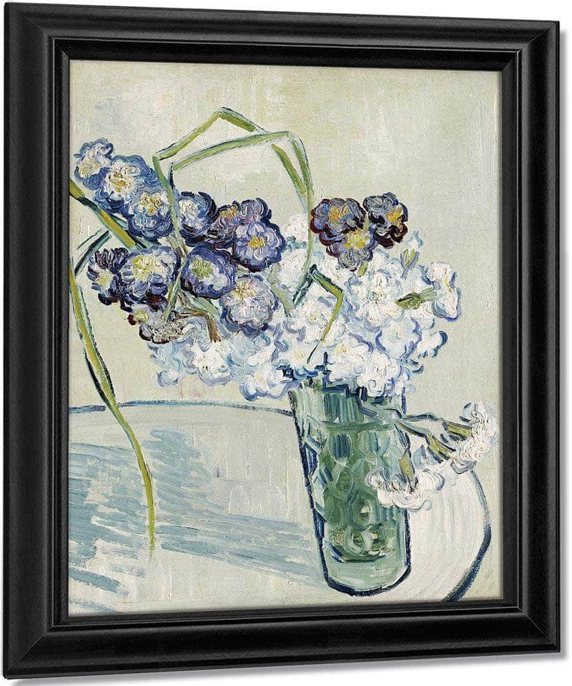 Still Life Vase Of Carnations By Vincent Van Gogh Fine Art Print