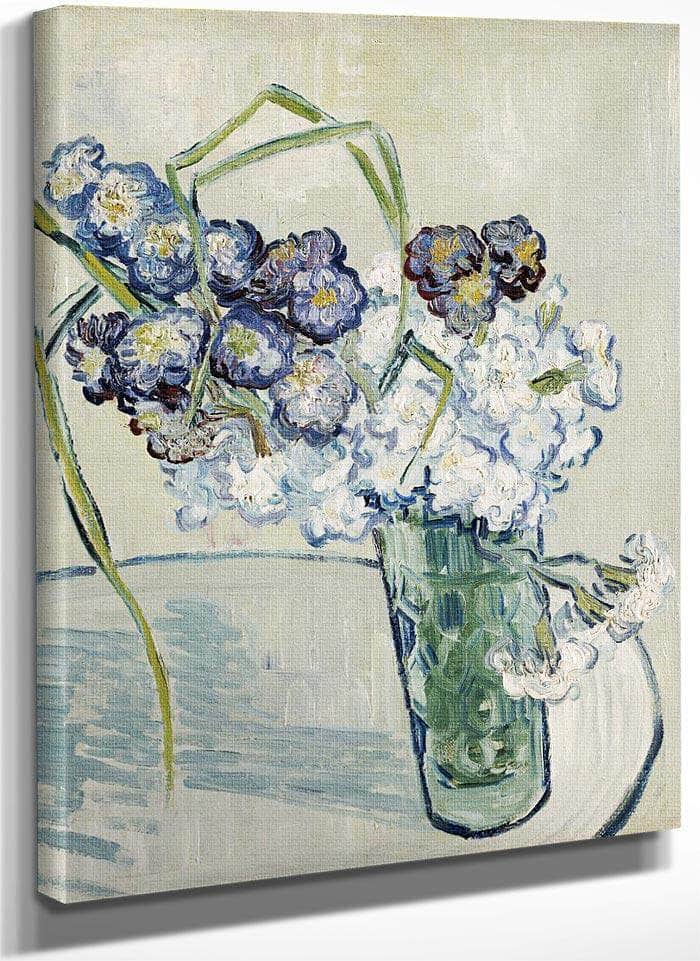 Still Life Vase Of Carnations By Vincent Van Gogh Fine Art Print