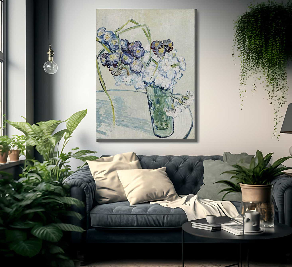 Still Life Vase Of Carnations By Vincent Van Gogh Fine Art Print
