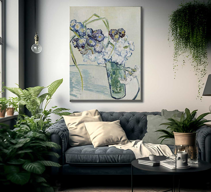 Still Life Vase Of Carnations By Vincent Van Gogh Fine Art Print