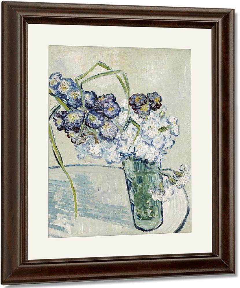 Still Life Vase Of Carnations By Vincent Van Gogh Fine Art Print