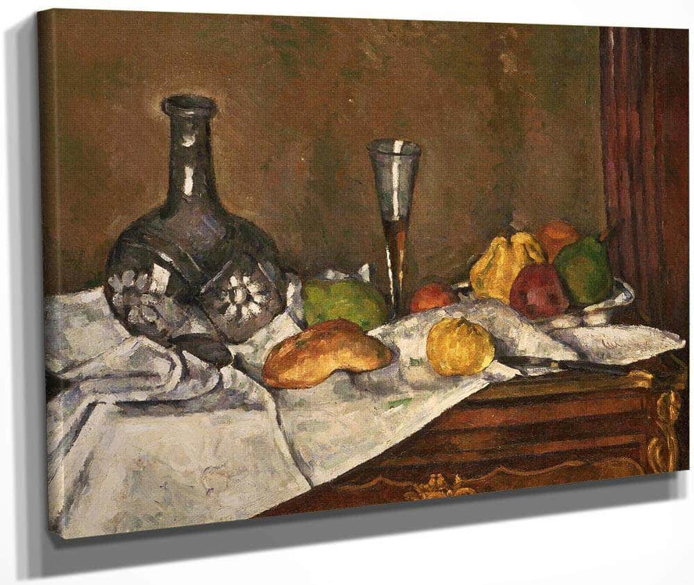 Still Life With A Dessert By Cezanne Paul Fine Art Print