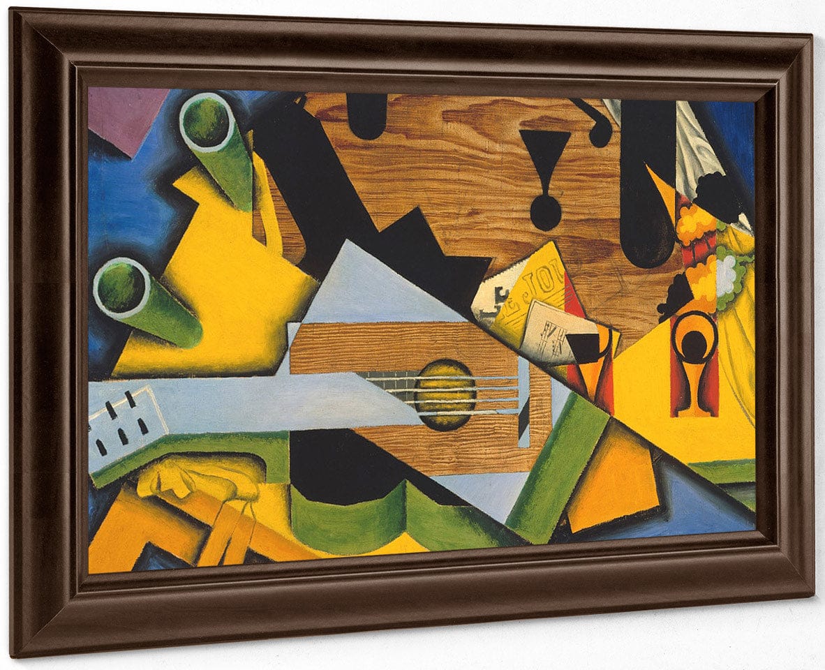 Still Life With A Guitar By Juan Gris Fine Art Print