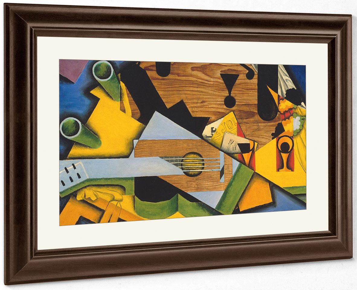 Still Life With A Guitar By Juan Gris Fine Art Print