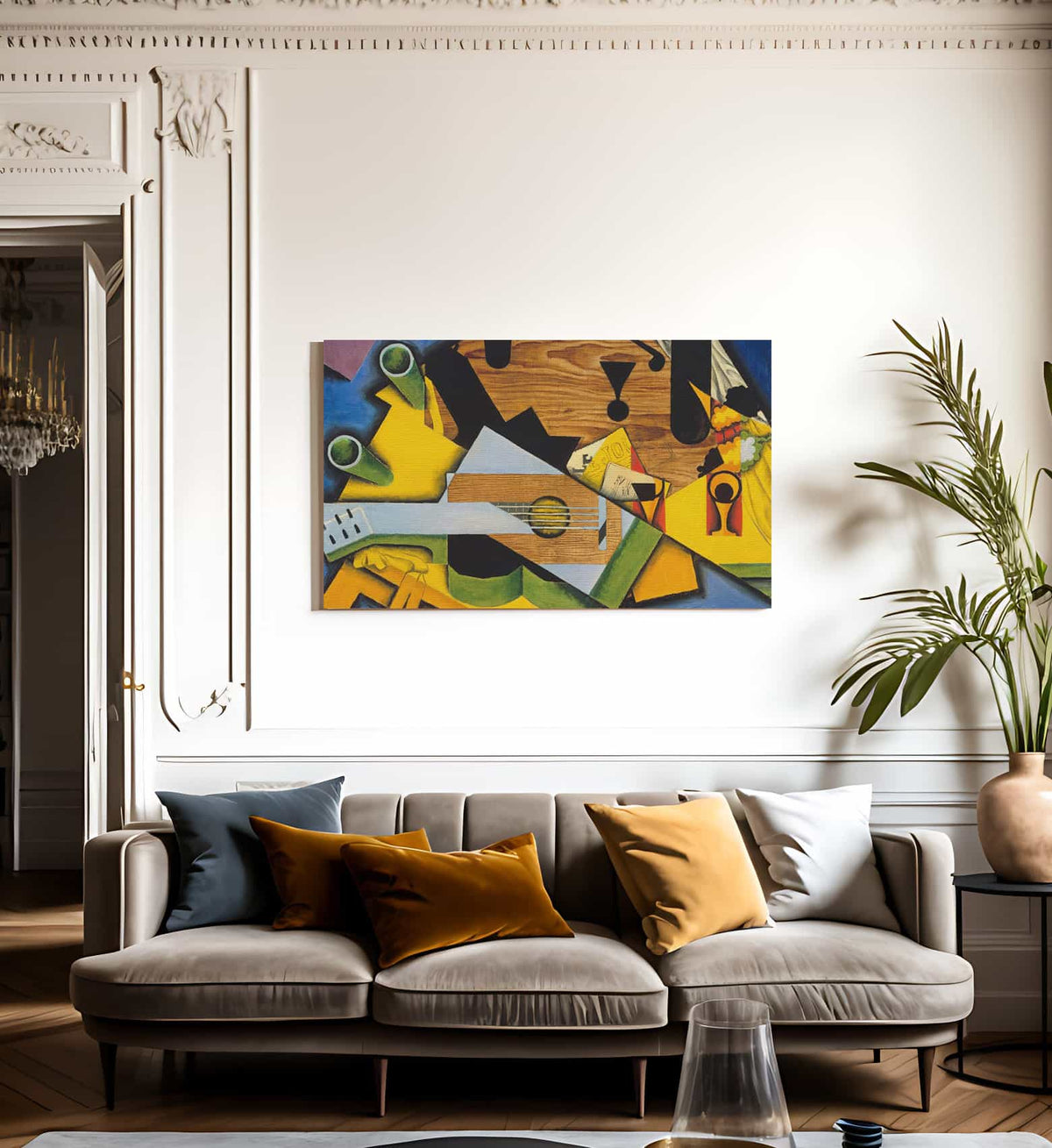 Still Life With A Guitar By Juan Gris Fine Art Print