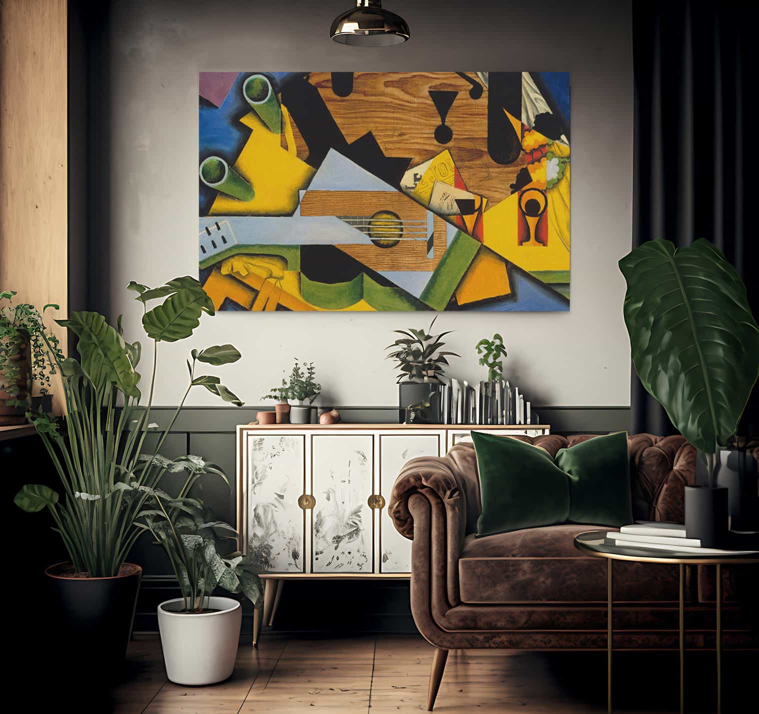 Still Life With A Guitar By Juan Gris Fine Art Print