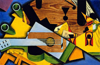 Still Life With A Guitar Painting Juan Gris Canvas Art Fine Art Print