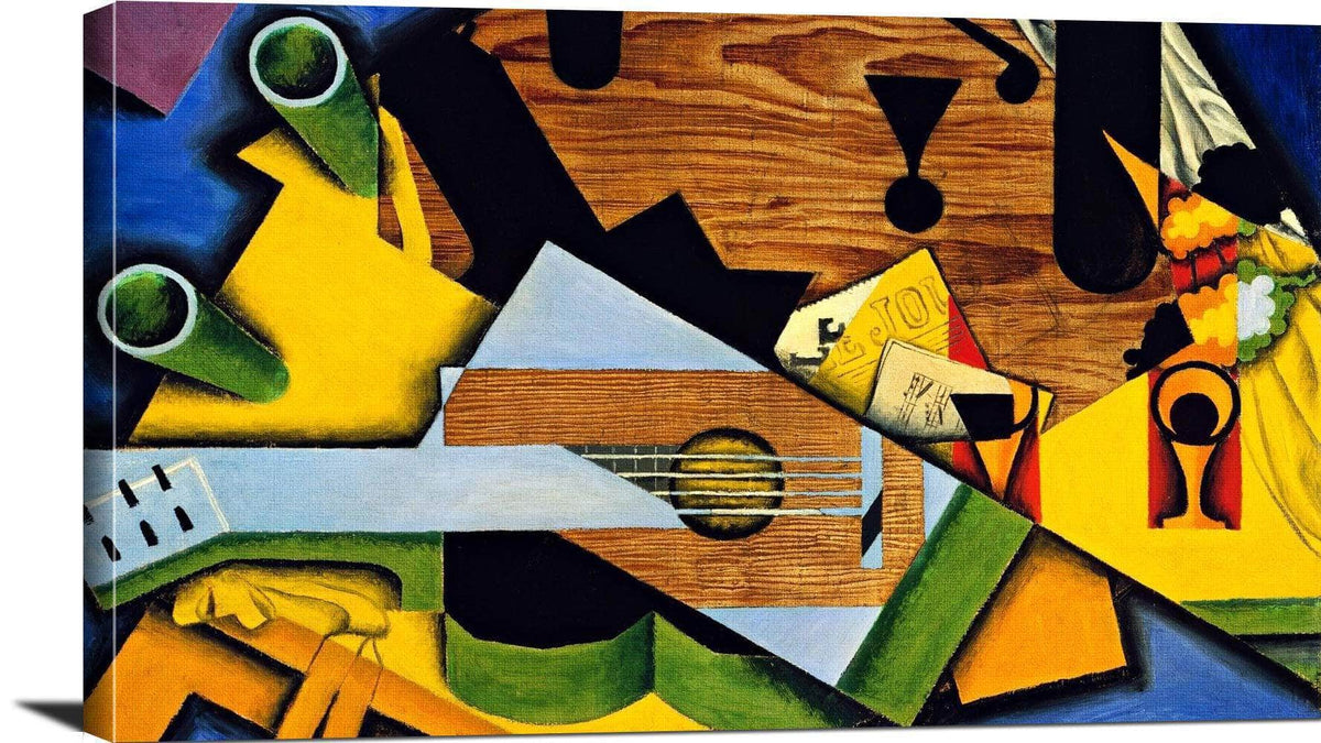 Still Life With A Guitar Painting Juan Gris Canvas Art Fine Art Print