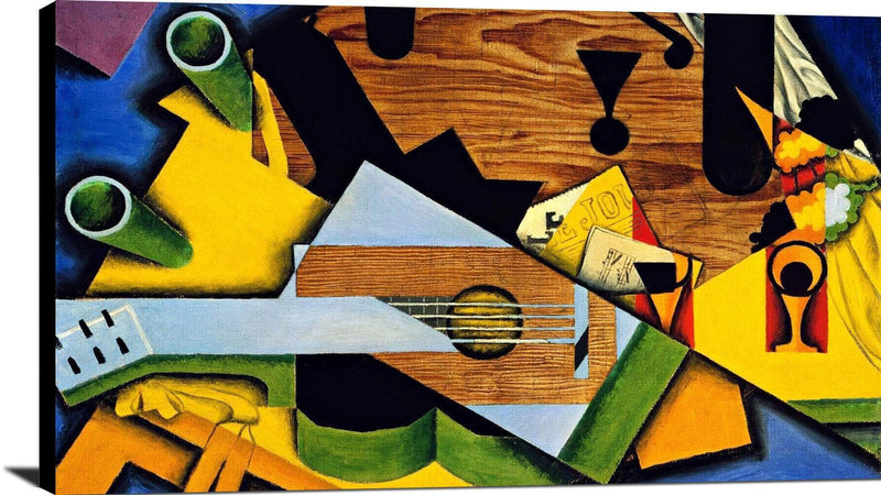 Still Life With A Guitar Painting Juan Gris Canvas Art Fine Art Print