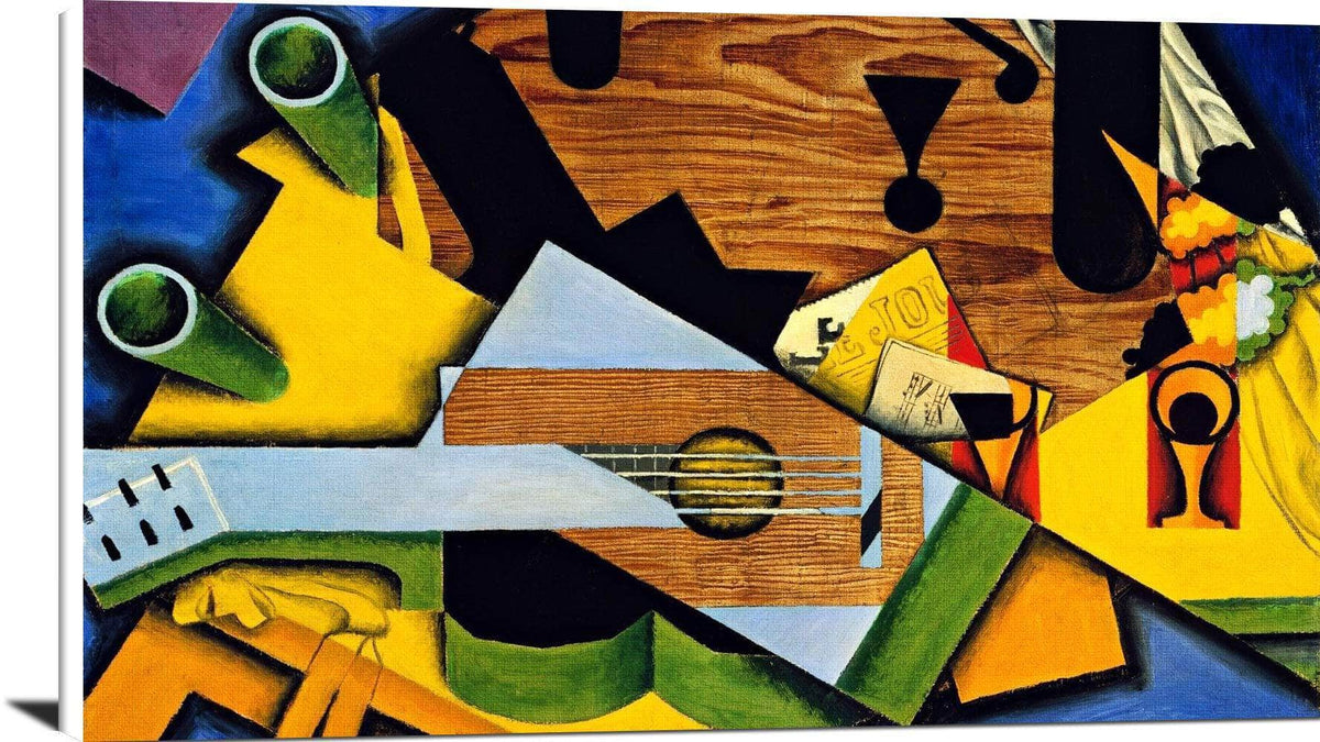 Still Life With A Guitar Painting Juan Gris Canvas Art Fine Art Print