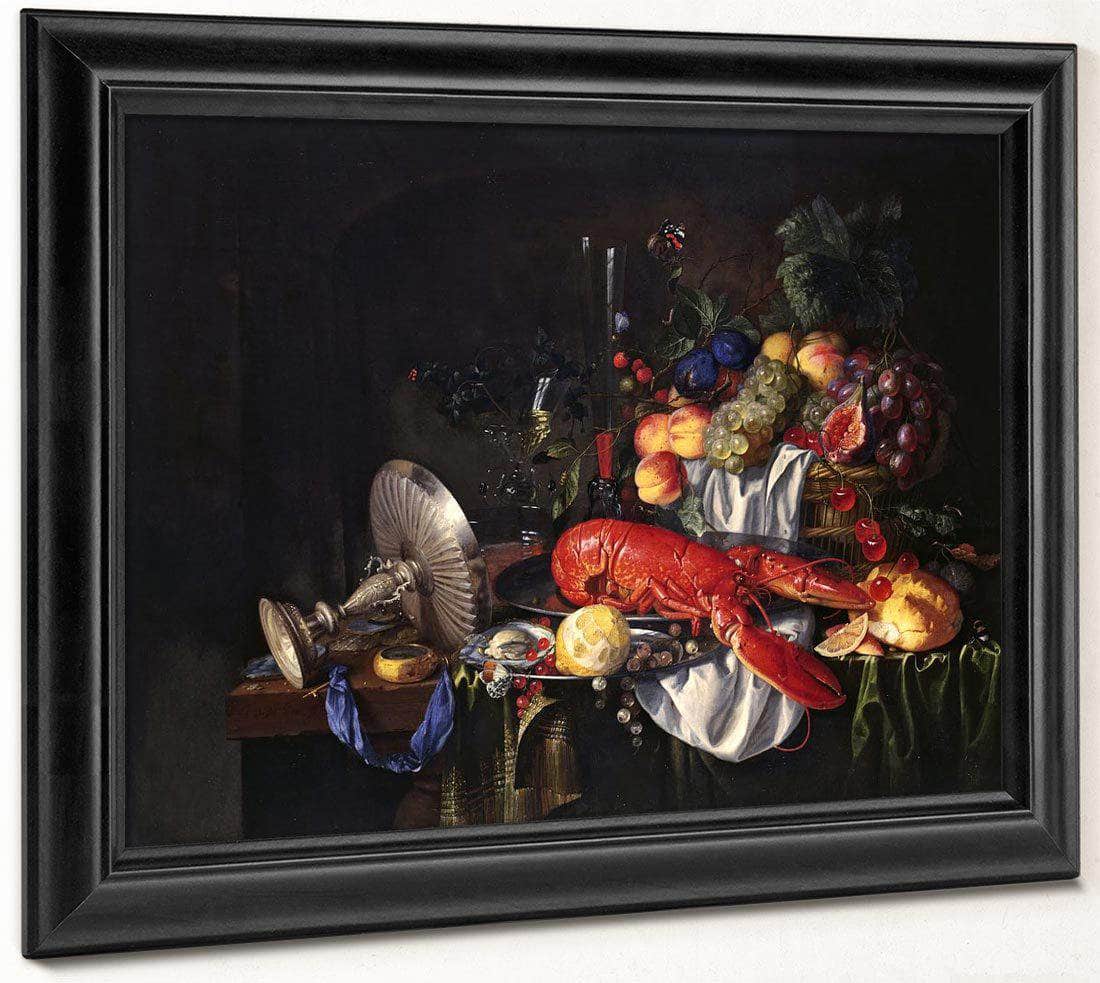 Still Life With A Lobster By Jan Davidsz De Heem Fine Art Print
