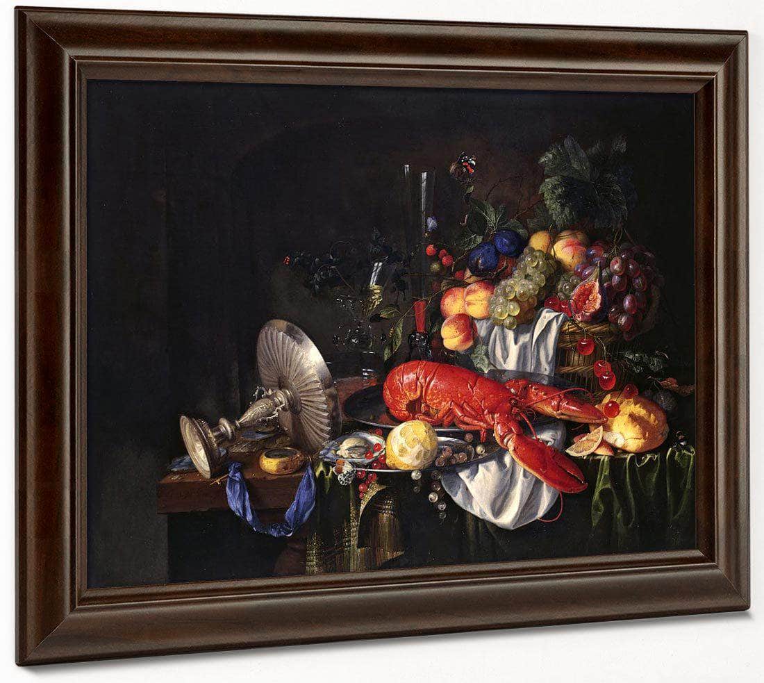 Still Life With A Lobster By Jan Davidsz De Heem Fine Art Print