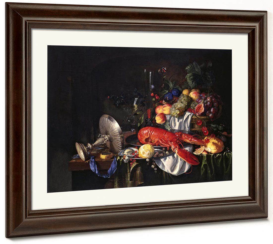 Still Life With A Lobster By Jan Davidsz De Heem Fine Art Print