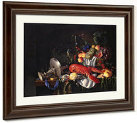 Still Life With A Lobster By Jan Davidsz De Heem Fine Art Print