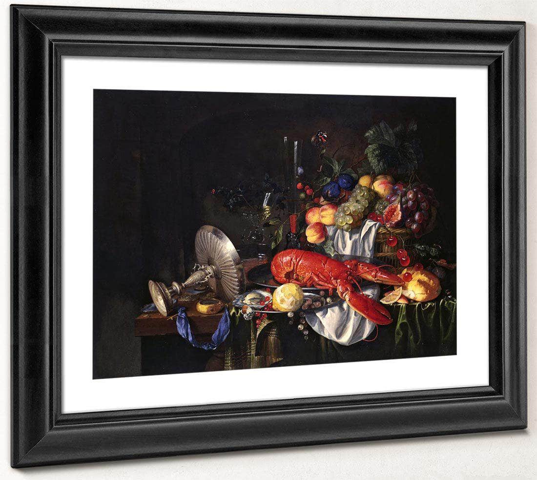 Still Life With A Lobster By Jan Davidsz De Heem Fine Art Print