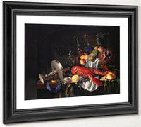 Still Life With A Lobster By Jan Davidsz De Heem Fine Art Print