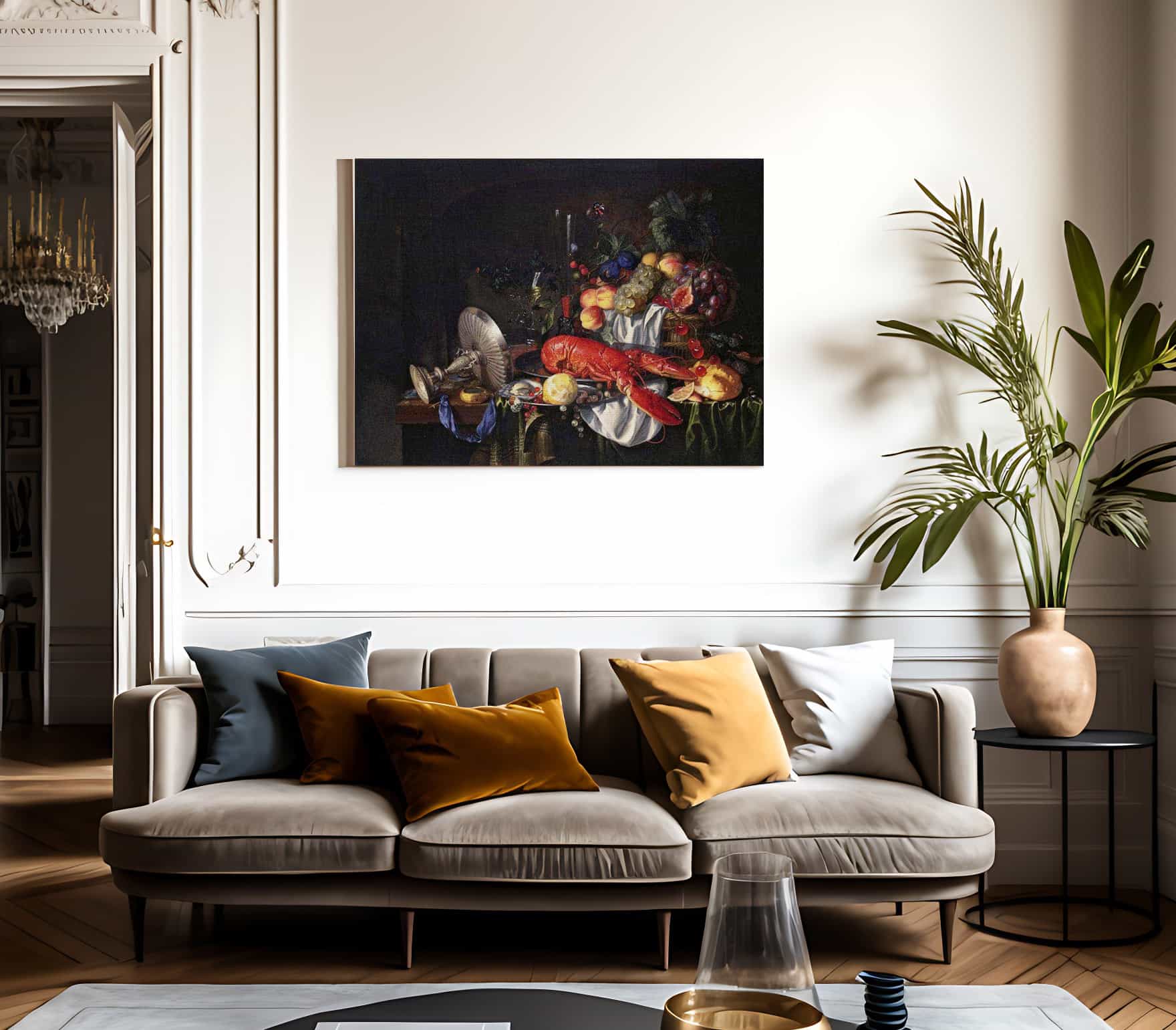 Still Life With A Lobster By Jan Davidsz De Heem Fine Art Print