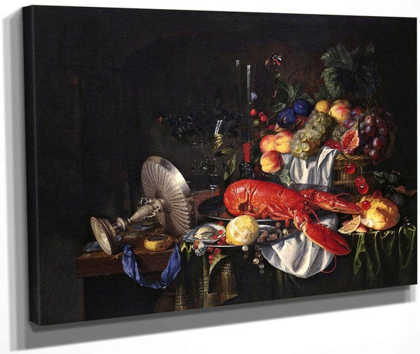 Still Life With A Lobster By Jan Davidsz De Heem Fine Art Print