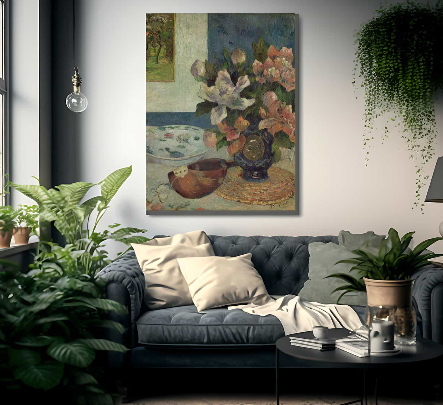Still Life With A Mandolin By Eugene Print, Canvas Art, Framed