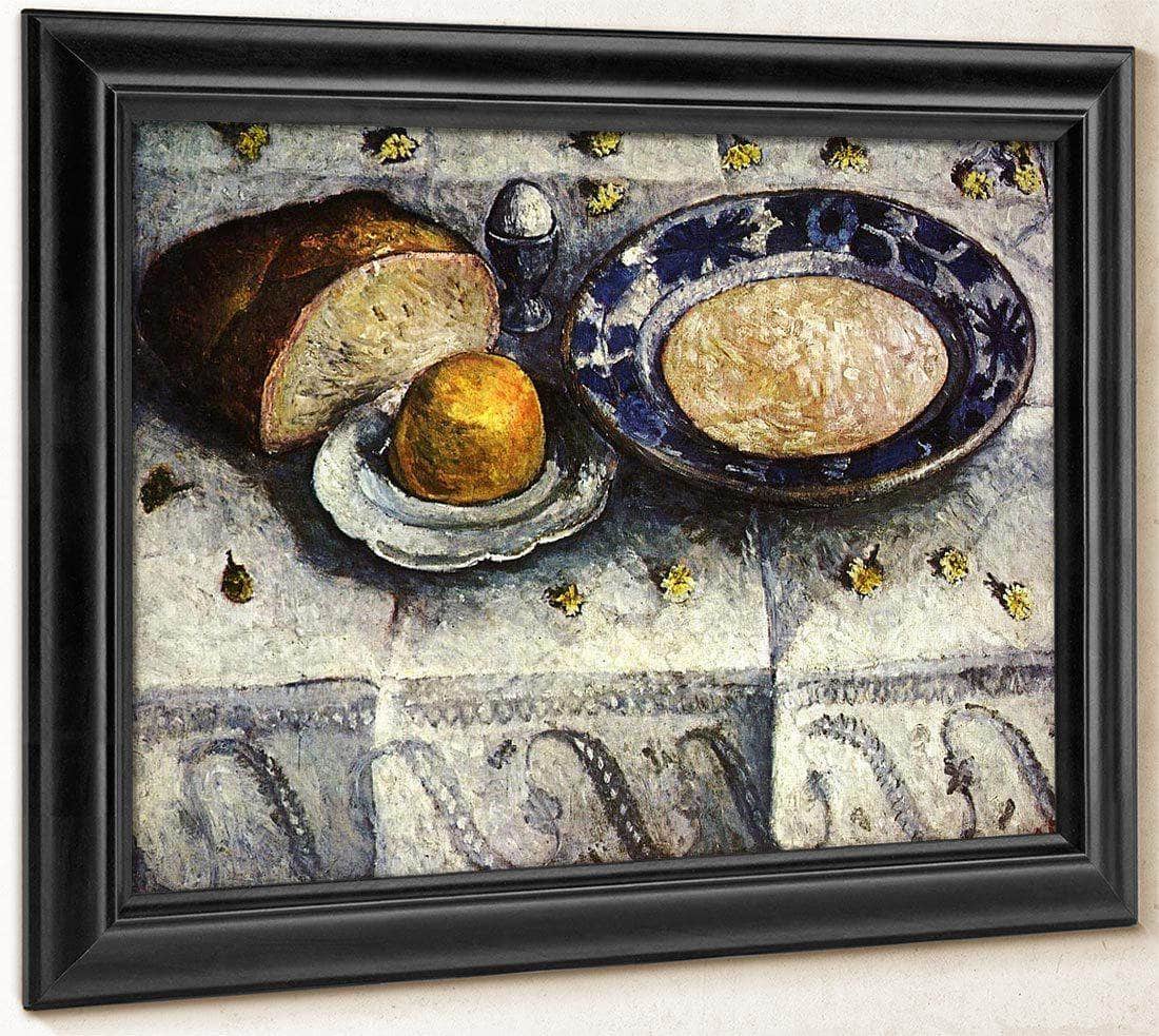 Still Life With A Plate Of Milk By Paula Modersohn Becker Fine Art Print