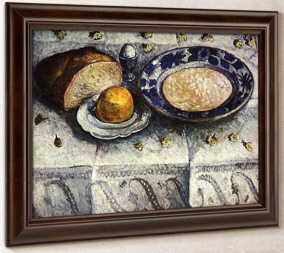 Still Life With A Plate Of Milk By Paula Modersohn Becker Fine Art Print