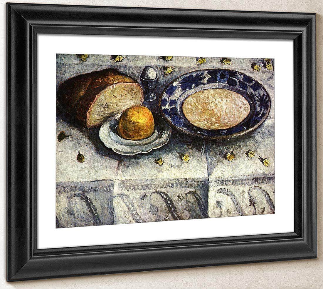 Still Life With A Plate Of Milk By Paula Modersohn Becker Fine Art Print