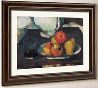 Still Life With Apples And A Glass Of Wine By Cezanne Paul Fine Art Print