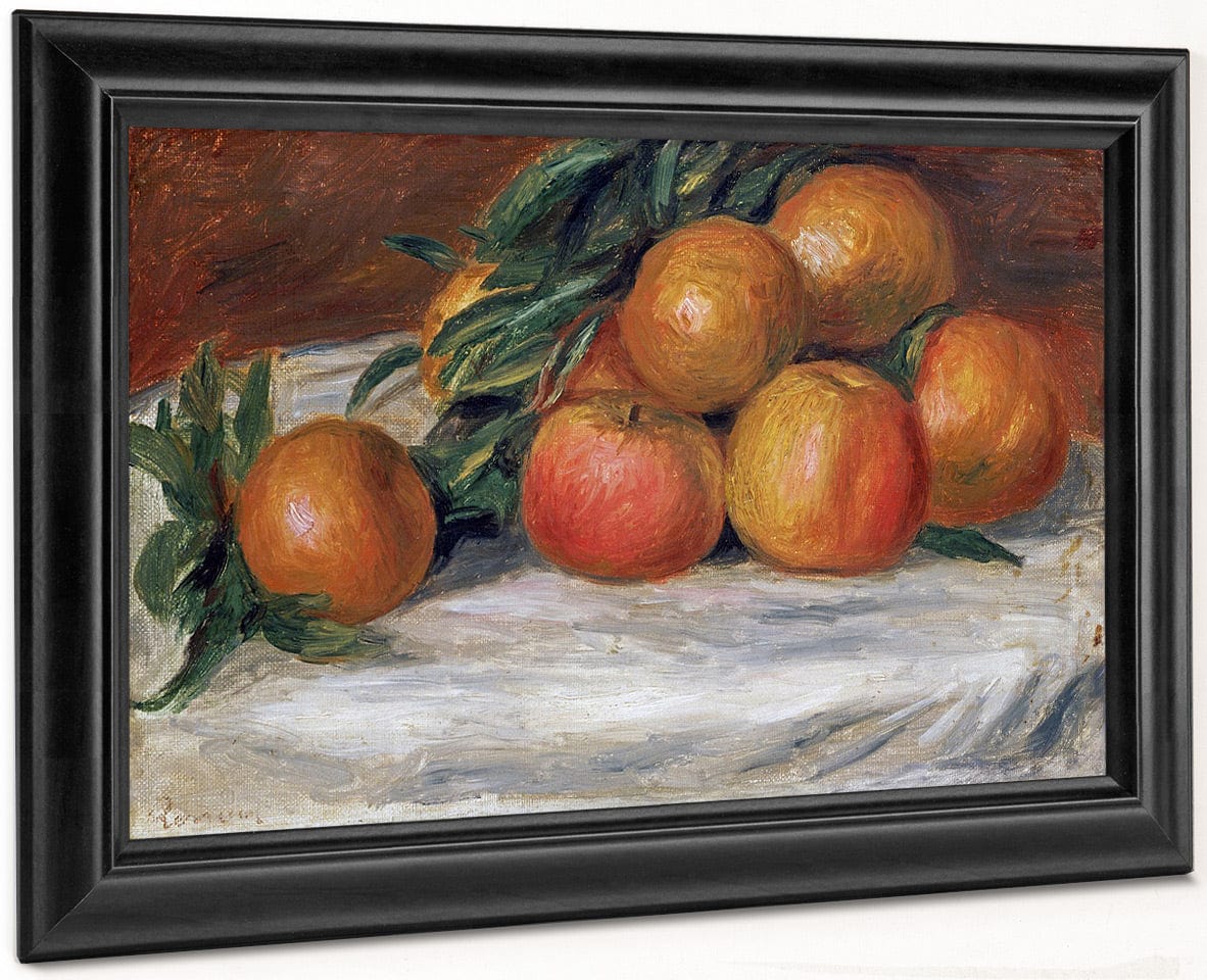 Still Life With Apples And Oranges By Pierre Auguste Renoir Fine Art Print