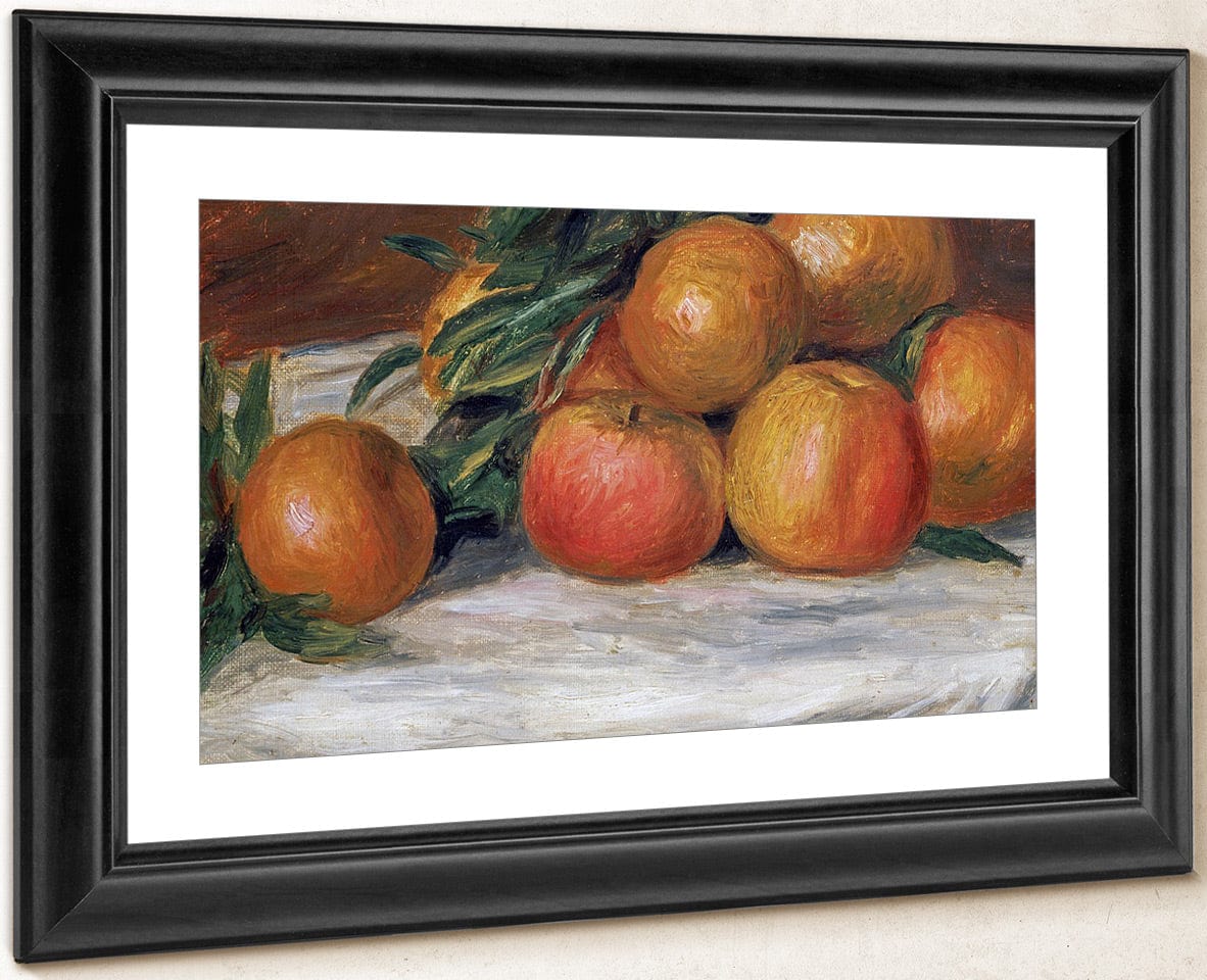 Still Life With Apples And Oranges By Pierre Auguste Renoir Fine Art Print