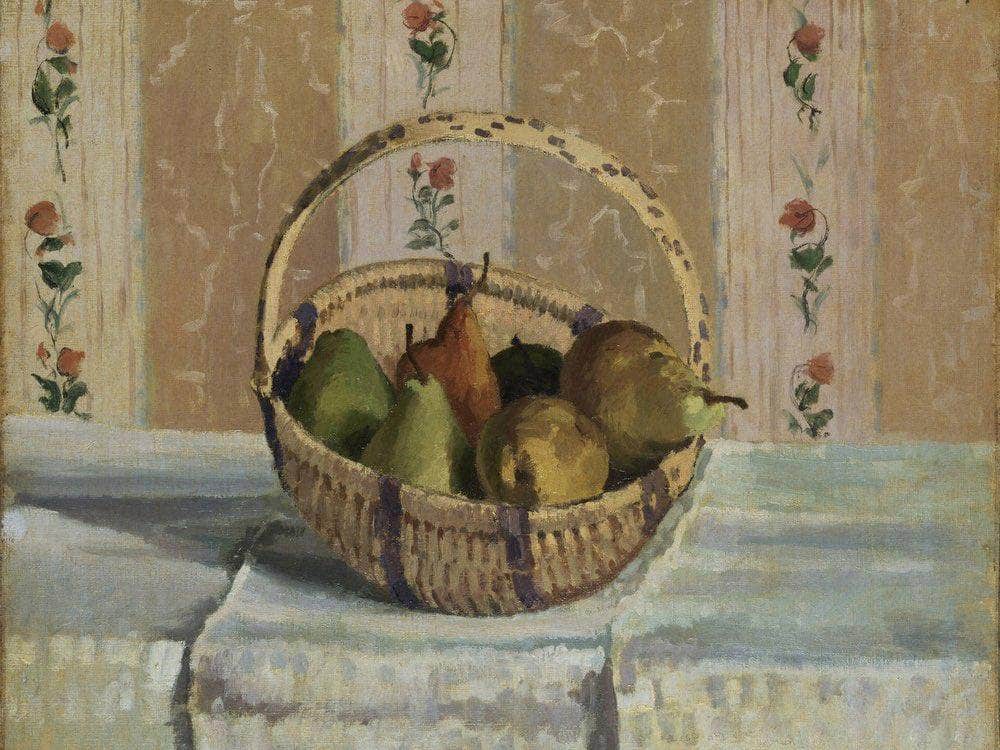 Still Life With Apples And Pears 1872 2 By Camille Pissarro Fine Art Print
