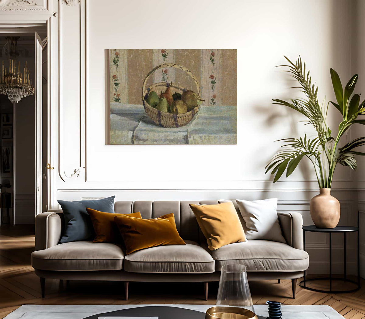 Still Life With Apples And Pears 1872 2 By Camille Pissarro Fine Art Print