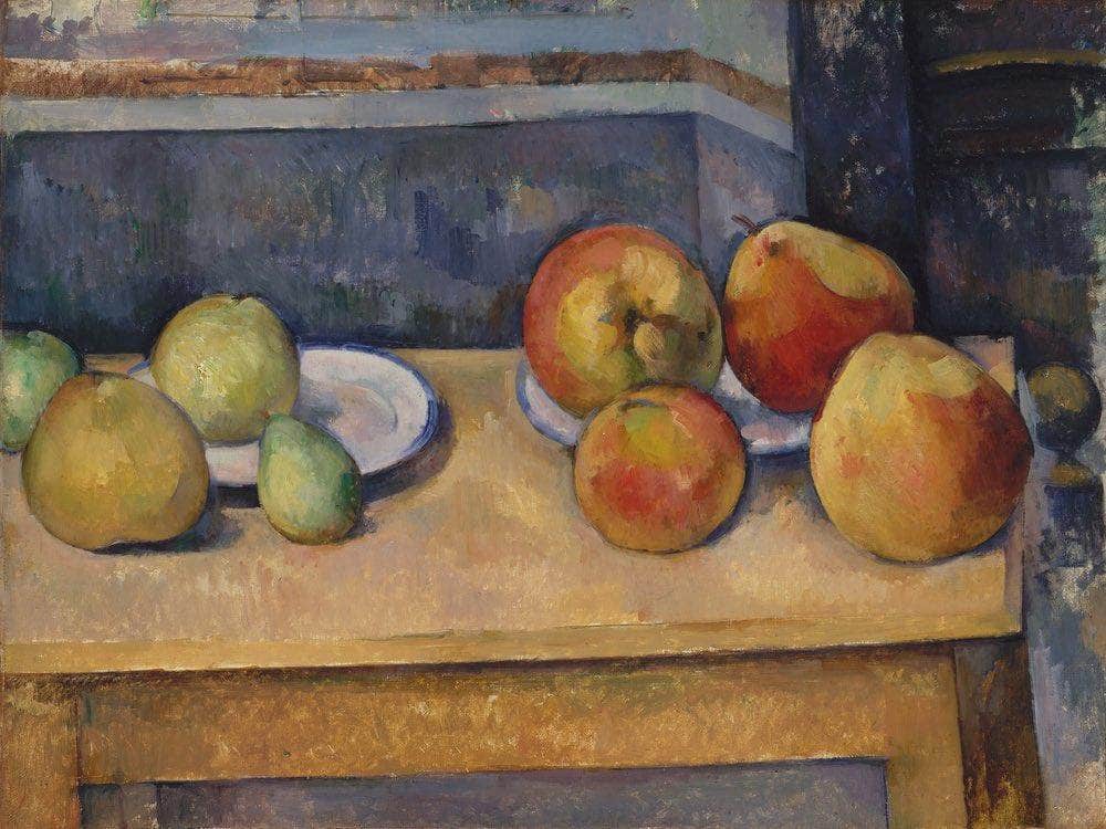 Still Life With Apples And Pears 1892 By Paul Cezanne Fine Art Print