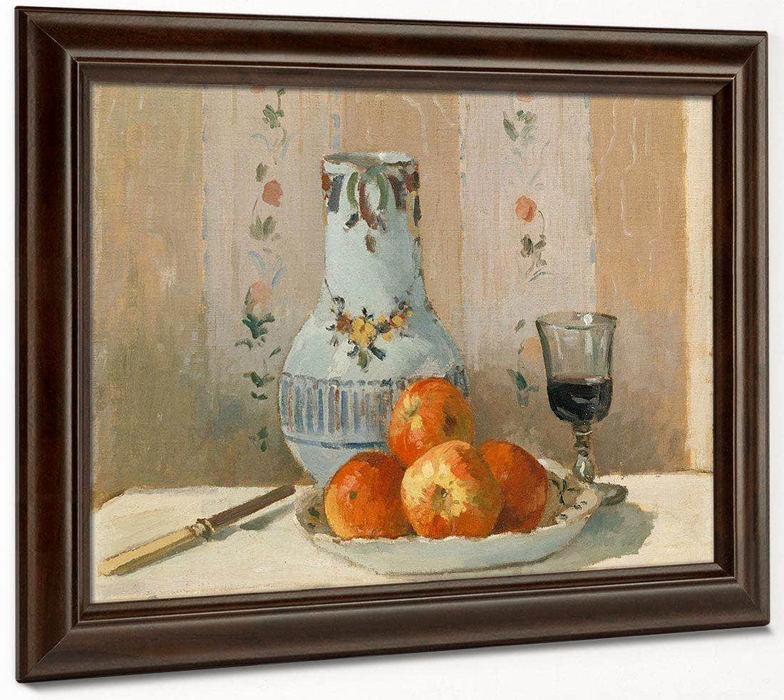 Still Life With Apples And Pitcher 1872 By Camille Pissarro Fine Art Print