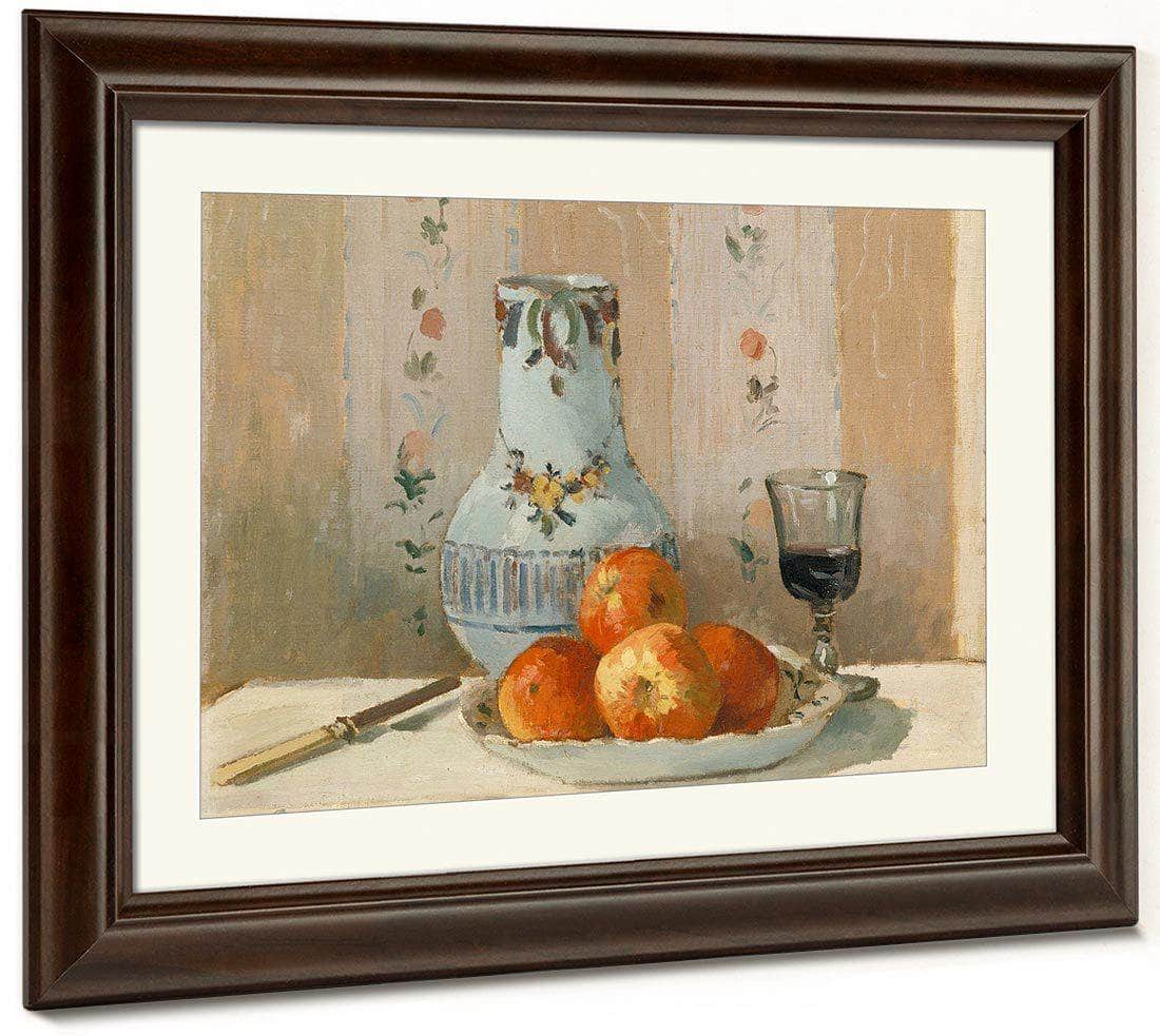 Still Life With Apples And Pitcher 1872 By Camille Pissarro Fine Art Print