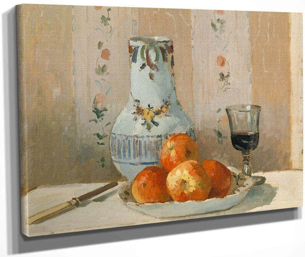 Still Life With Apples And Pitcher 1872 By Camille Pissarro Fine Art Print