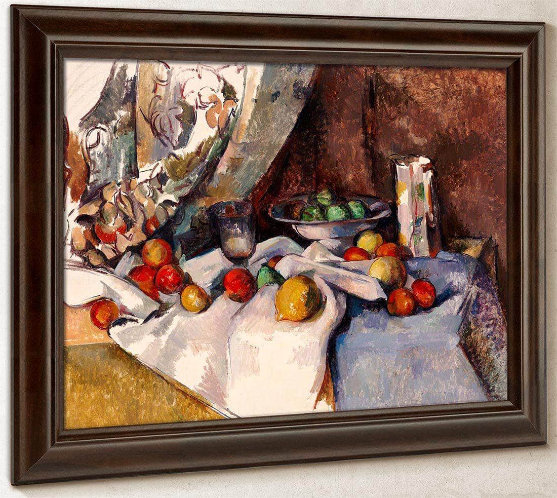 Still Life With Apples By Cezanne Paul Fine Art Print