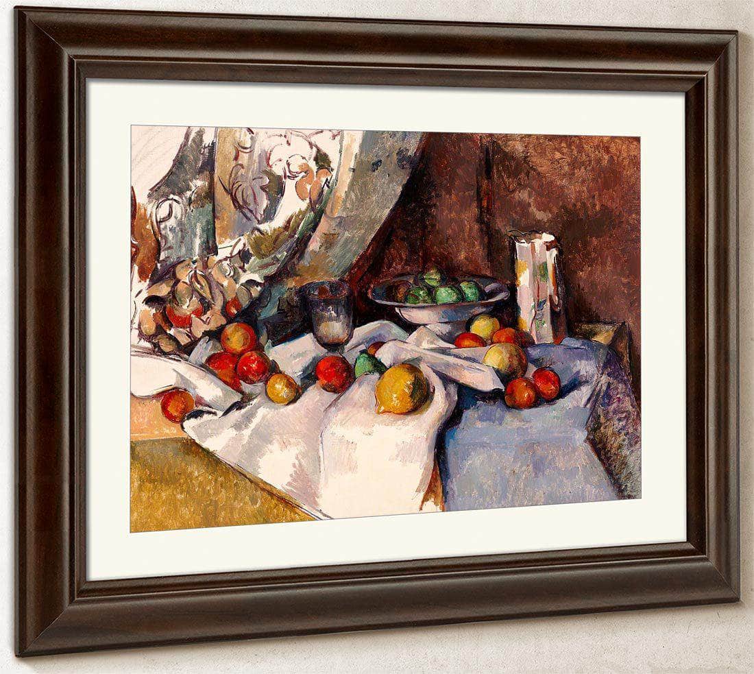 Still Life With Apples By Cezanne Paul Fine Art Print