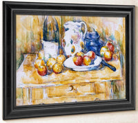 Still Life With Apples On A Sideboard By Cezanne Paul Fine Art Print