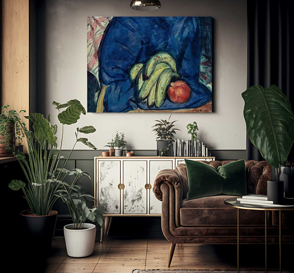 Still Life With Bananas And Pomegranate By Alfred Henry Maurer Fine Art Print