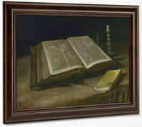 Still Life With Bible By Vincent Van Gogh Fine Art Print