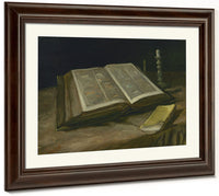Still Life With Bible By Vincent Van Gogh Fine Art Print