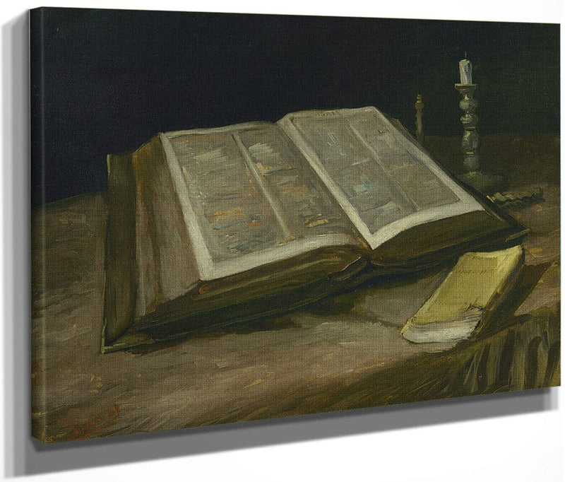 Still Life With Bible By Vincent Van Gogh Fine Art Print