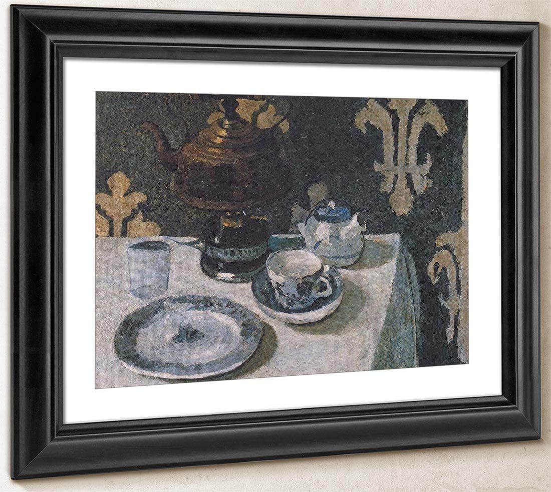 Still Life With Blue And White Porcelain Tea Set By Paula Modersohn Becker Fine Art Print
