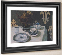 Still Life With Blue And White Porcelain Tea Set By Paula Modersohn Becker Fine Art Print