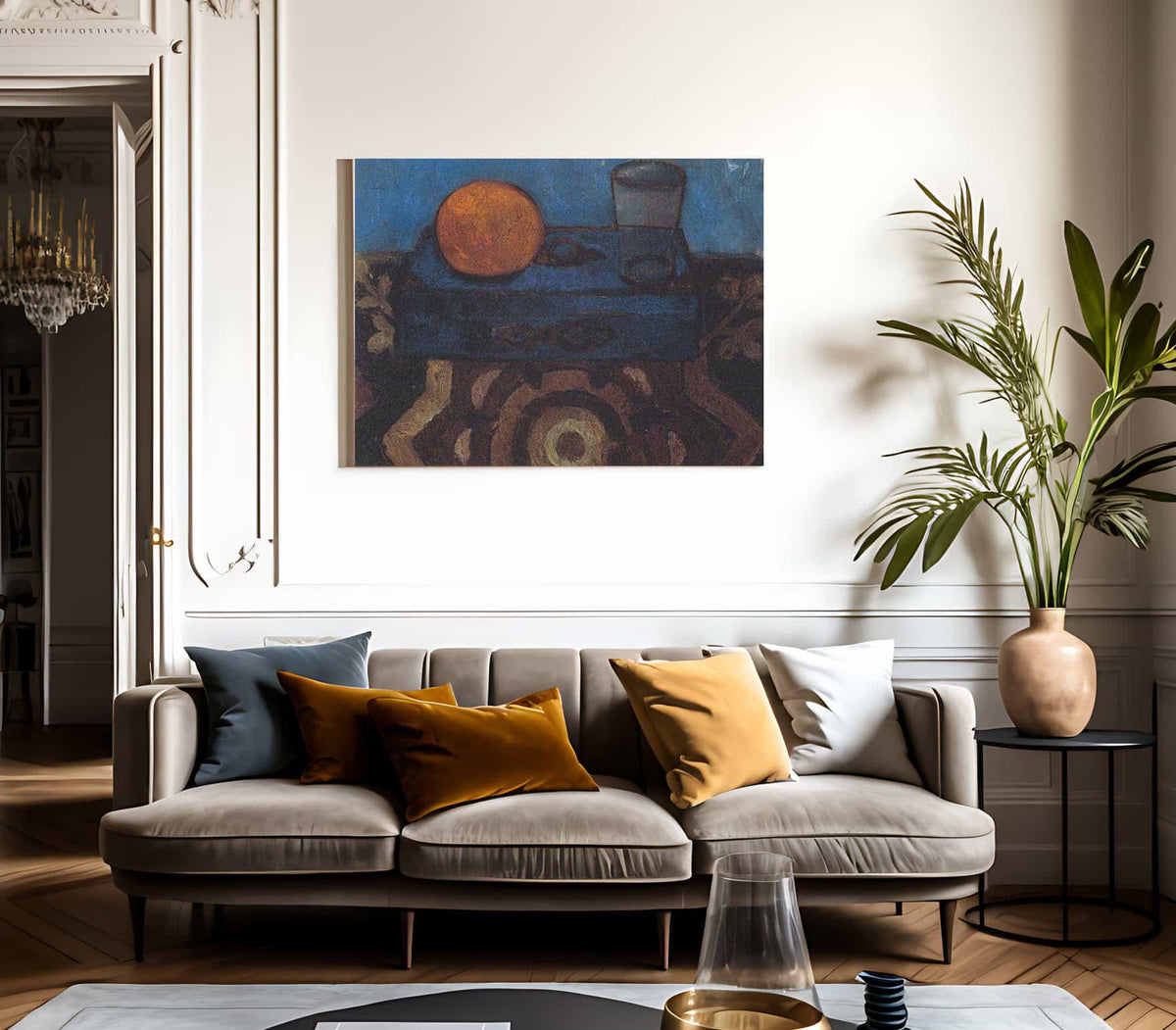 Still Life With Blue Box By Paula Modersohn Becker Fine Art Print