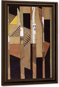 Still Life With Bottle And Cigars By Juan Gris Fine Art Print